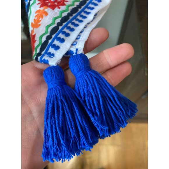 Tory Burch Ravena Embroidered Linen Beach Caftan - Picture 11 of 12